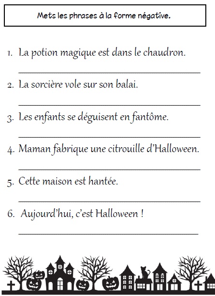 Cahier de vacances d automne Halloween L école de Crevette