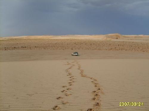 Mauritanie  Dernier bivouac en Mauritanie.