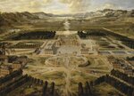 Vue du château de Versailles- Pierre Patel (1668)