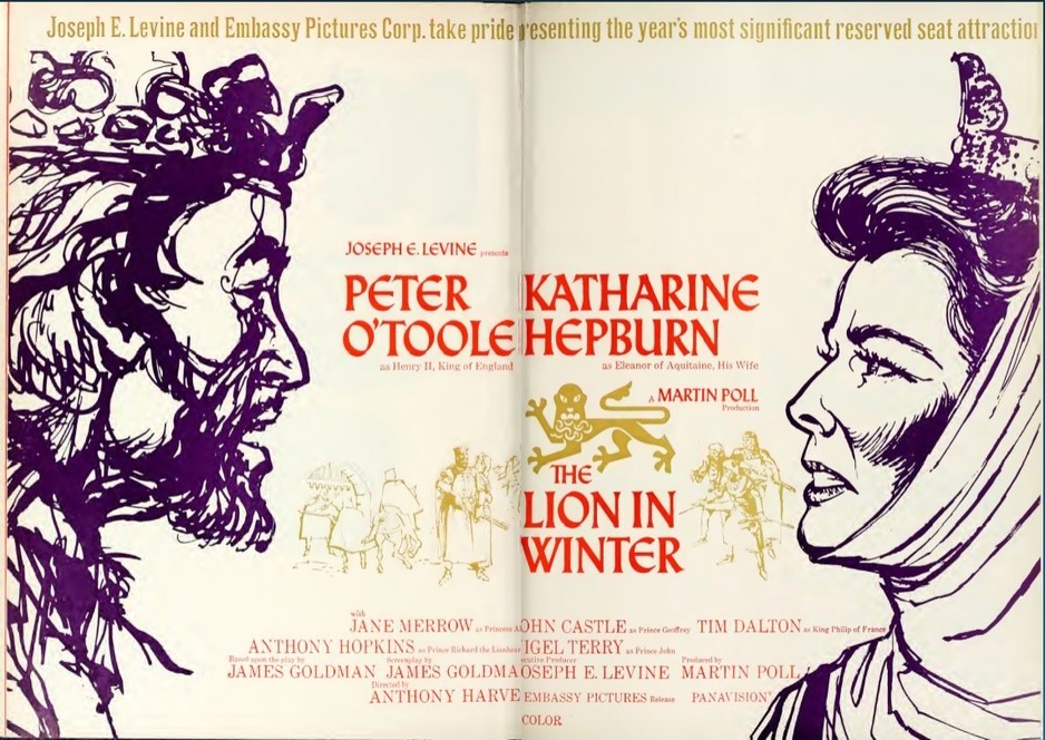 THE LION IN WINTER BOX OFFICE USA 1968