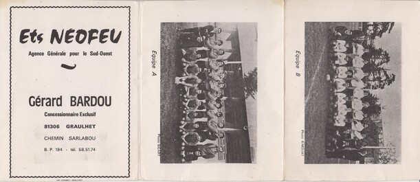 - Equipes de rugby 1970 à ....