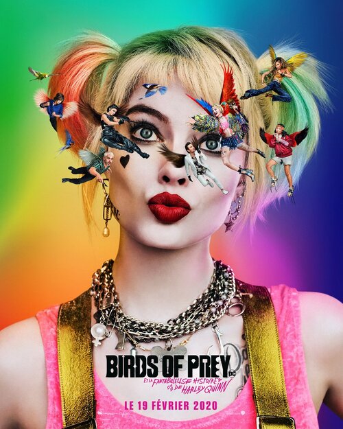 Affiche de Birds of Prey avec Margot Robbie en Harley Quinn