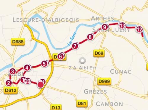 Le semi marathon d'ALBI