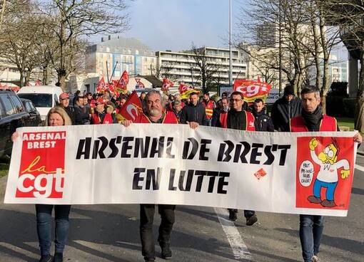 Grève du 24 janvier. À Brest, les manifestants durcissent le ton (OF.fr 24/01/20-17h20)