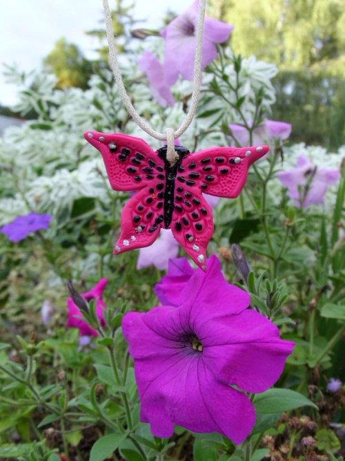 Papillon créé par Sylvie Le Brigant et exposé à la fête du parc de La Croix-en-Touraine dimanche 11 Septembre 2011 