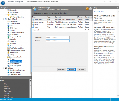 Créer des utilisateurs et faciliter le traçage de leur activité sur le net