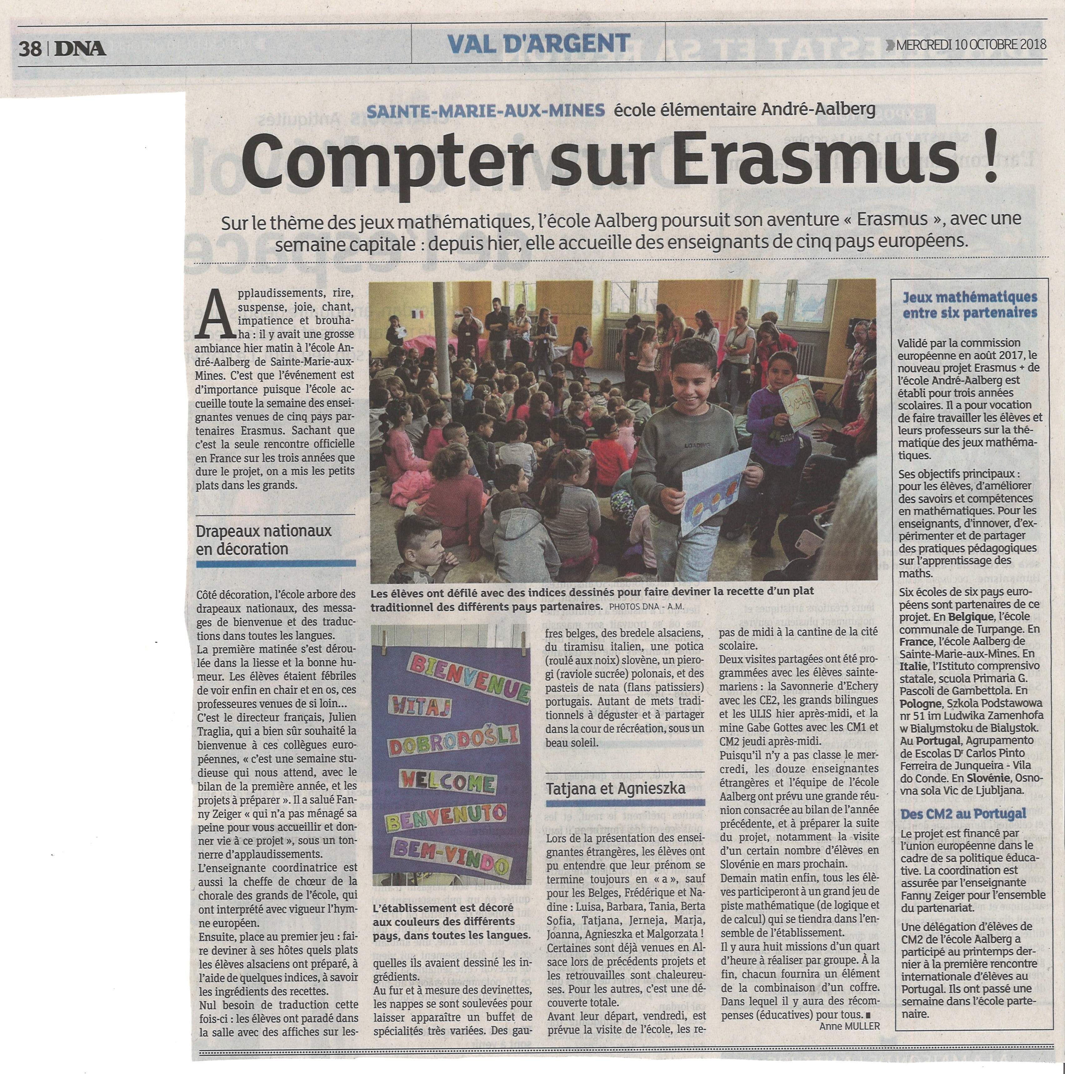 M2 Meeting in France - Press article - Maths through games