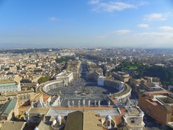 Panorama depuis la coupole de la Basilique Saint-Pierre