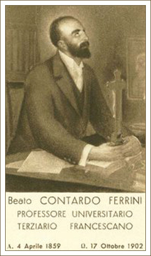 Bienheureux Contardo Ferrini. Tertaire franciscain italien († 1902)