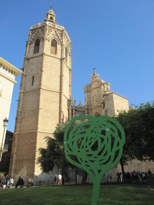 Le clocher de Miguelete et la cathédrale de Valence