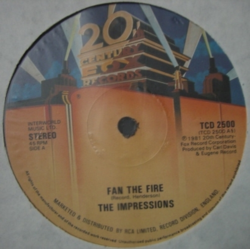 1981 : Single 12 Inch Chi Sound 20Th Century Fox Records TCD 2500 [ US ]