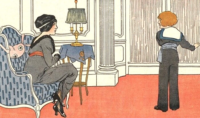 Poisson d’avril de Bout’Chou (dessin de F. Fabiano. Avril 1913).
