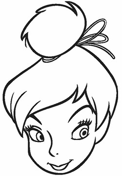 Coloriage Fée clochette - Tinkerbell Coloring