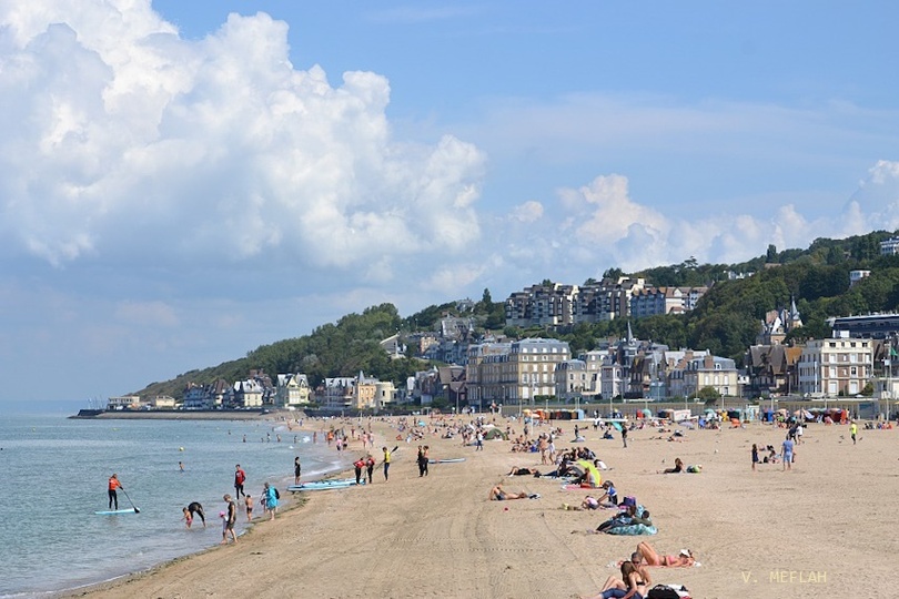 Calvados : été 2018 : Plage de Trouville-sur-Mer et quelques vues sur le Havre