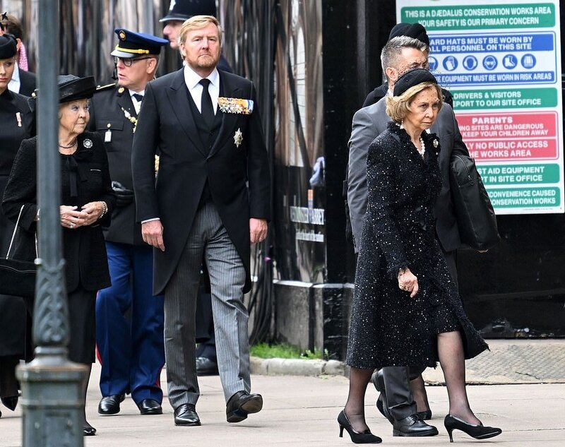 Arrivée de nos royautés à Westminster