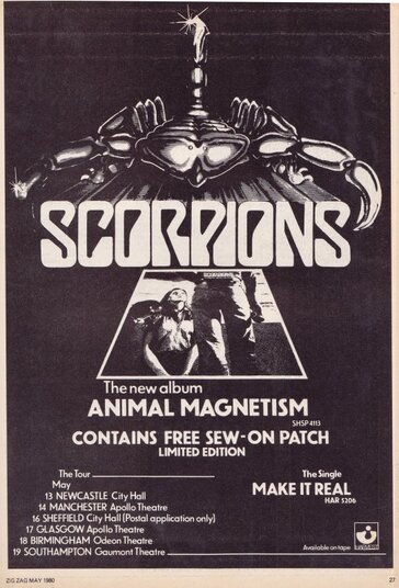 Vinyl Album - Scorpions - Animal Magnetism - Harvest - UK