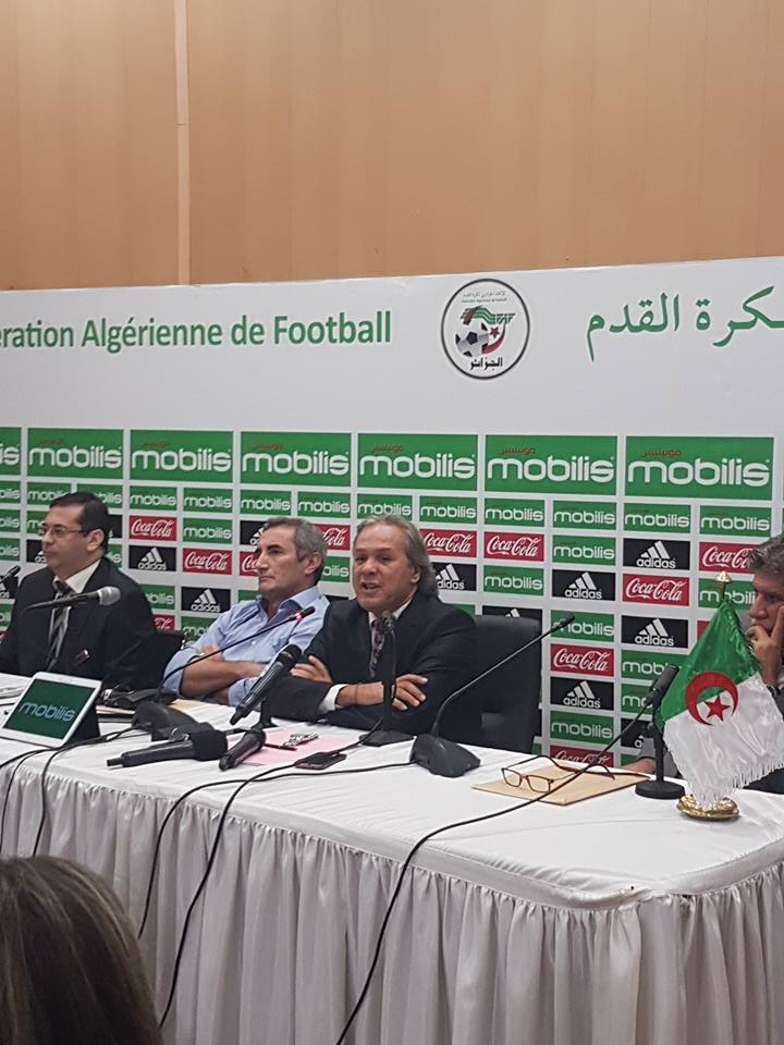 Jeudi 19.10.2017conférence de presse du Nouveau Staff  Madjer Menad Ighil