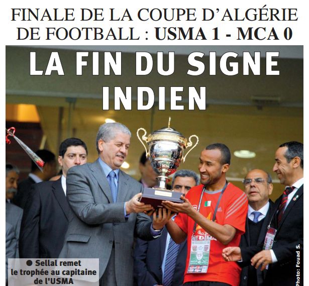 Mercredi 01 mai 2013 finale coupe d\'Algérie MCA-USMA 0-1