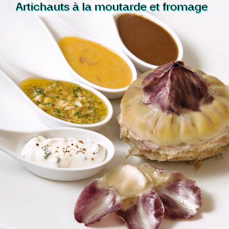 Artichauts à la moutarde et fromage