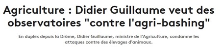 Didier Guillaume, le bien être animal vu par Macron .....