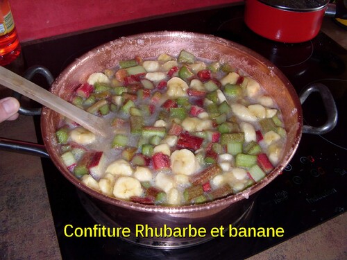 Confiture Rhubarbe et banane