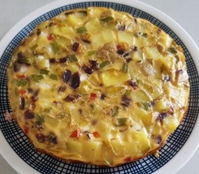 FRITTATA de patates, légumes & fromage