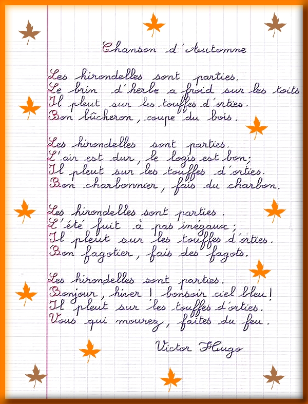 Chanson d'Automne