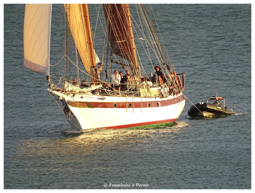 Pornic au soleil couchant