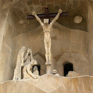 Christ nu à la Sagrada Familia de Barcelone
