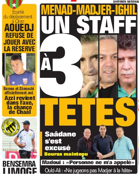 Alcaraz résilie son contrat, Madjer Ighil Menad arrivent