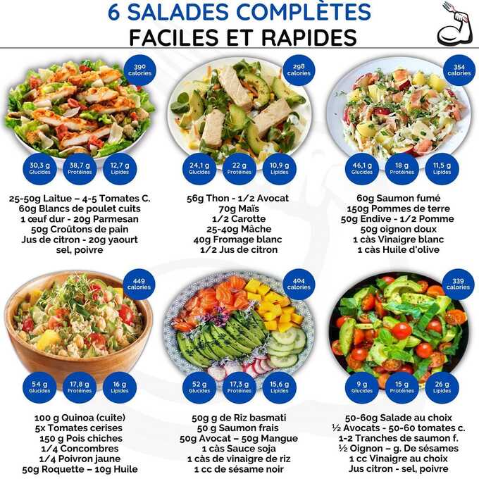 salades composées divers