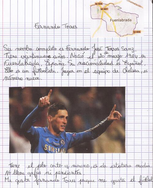 Presentación de Fernando Torres por Wendy (alumna de 404)