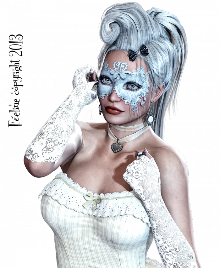 tube poser femme masquée