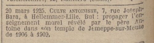 Hellemmes-Lille - Journal officiel de la République française. Lois et décrets 20 mars 1925