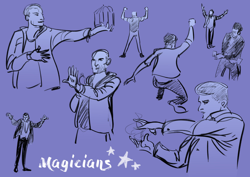 Daily Sketchy #9 Le Magicien