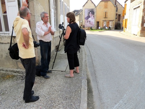 Le Club-Photo de la MJC Lucie Aubrac en balade à Essoyes...