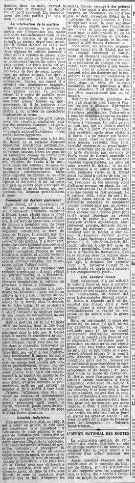 Le Petit Parisien, 3 et 4 mars 1925