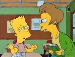 Bart and his teacher