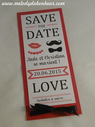 Save the date marque page Mr et Mme