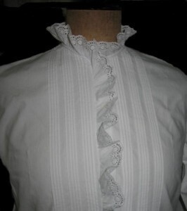 Chemise de nuit en finette blanche 2
