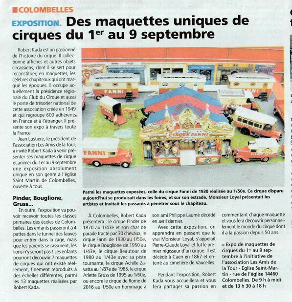 Article LIBERTE: Exposition Cirque