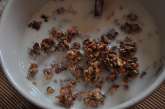 Granola au sirop d'érable et pépites de chocolat