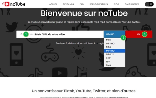 noTube interface