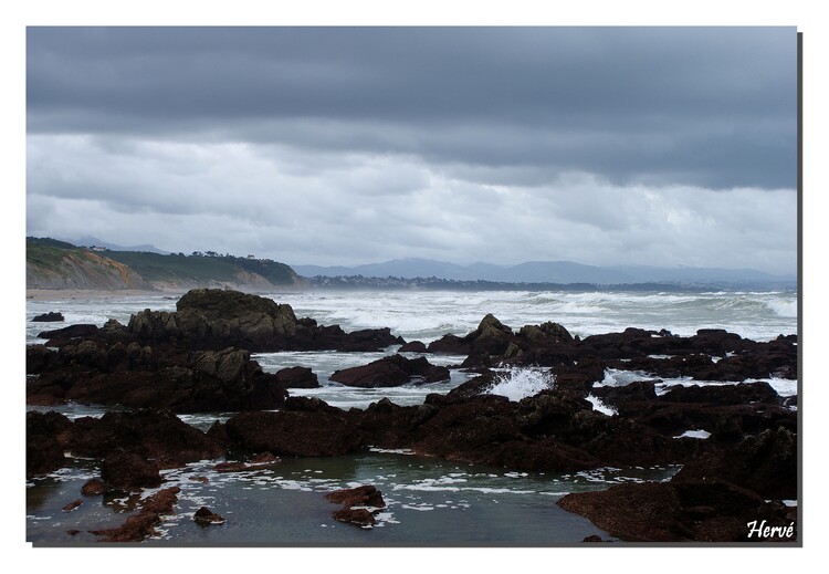 La plage d'Ilbarritz.