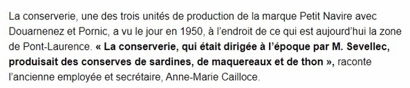 Dossier sur "La lutte des Penn Sardines en Bretagne " en 1924 + Le Petit Navire à Ploemel .