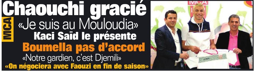 Chaouchi le retour de grâce