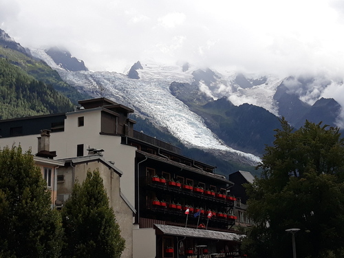 Le glacier des Bossons