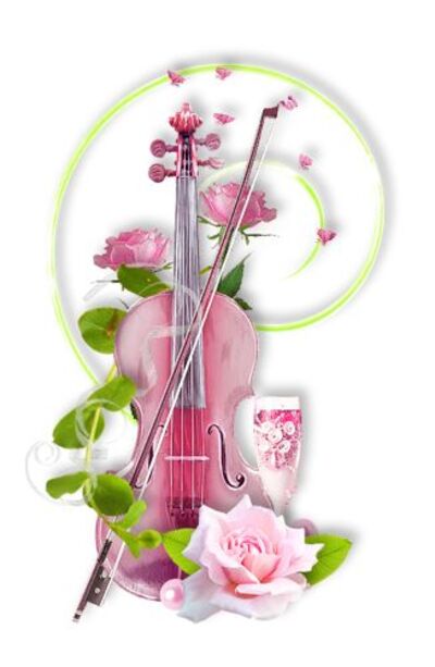 Violons fleuris