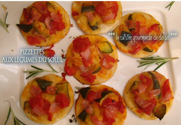 PIZZETTES AUX LÉGUMES DU SOLEIL