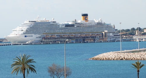 Vue de derrière la Cathédrale à PALMA DE MAJORQUE